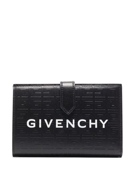 givenchy black leather wallet|givenchy 4g wallet.